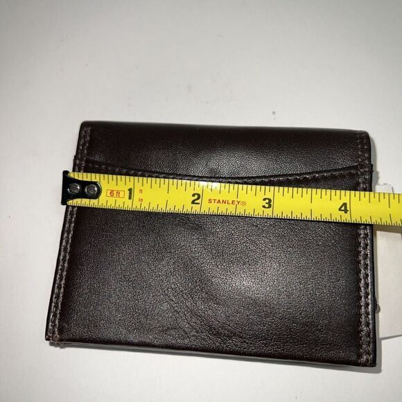 Bifold Wallet Genuine Leather Mens Brown Multi Compartments ClassicCore NormCore - Picture 6 of 6